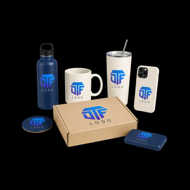 DTF logo's uv op verschillende producten