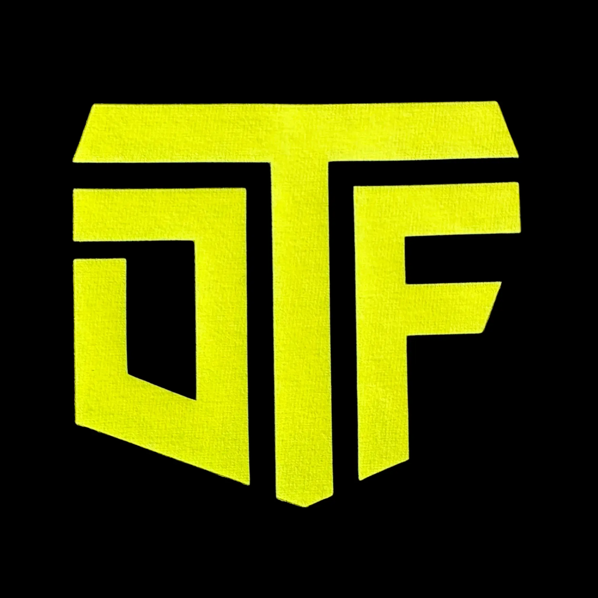 DTF logo neon geel